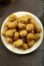 Delicious Indian vegetarian sweets- sesame balls,