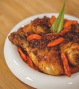 Delicious Indonesian menu spicy fried chicken