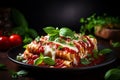 Delicious Italian Cannelloni with Copy Space - Appetizing Pasta Dishes for Food Lovers