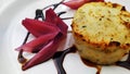 Delicious Italian fish cake gourmet food photography