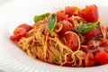 Delicious italian pasta. Homemade traditional italian cuisine Royalty Free Stock Photo