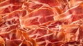 Delicious Jamon Meat Product Horizontal Background.