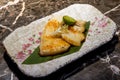 A delicious Japanese dish, pan-fried cod fillets