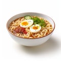 Delicious Japanese Ramen With Fried Hard Boiled Egg
