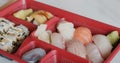 Japanese sushi lunch box Royalty Free Stock Photo