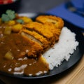 Delicious katsu curry