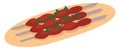 Delicious kebab, illustration, vector Royalty Free Stock Photo