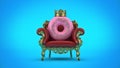 Delicious King donut. 3d render