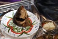 Delicious King fish head curry cooked with traditional recipe