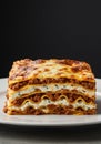 Delicious Layers of Lasagna with Meat and Cheese Royalty Free Stock Photo