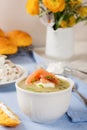 Delicious leek cream soup