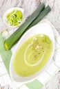 Delicious leek spoup.