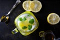Delicious Lemon, Ginger, and Honey Smoothie Royalty Free Stock Photo