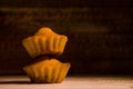 Delicious light cupcakes, sugar free with a festive background