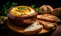 a delicious little hummus and bread