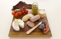 Liverwurst and Camembert Royalty Free Stock Photo