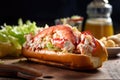 delicious lobster roll oozing with butter and mayo and served on a soft, fluffy roll for a perfect summer lunch