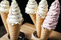 delicious looking ice creams