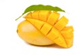 Delicious Mango fruit with slice cut