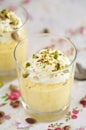 Delicious mango mousse Royalty Free Stock Photo
