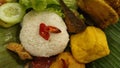 delicious meal indonesian recipe complete nasi timbel
