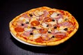 Delicious meat pie pizza Royalty Free Stock Photo