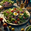 Delicious Mediterranean salad is a vibrant flavorful dish that is packed with fresh, nutritious ingredients