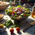 Delicious Mediterranean salad is a vibrant flavorful dish that is packed with fresh, nutritious ingredients