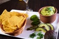 delicious Mexican cuisine guacamole, taco, tortilla, spicy Mexican chille Royalty Free Stock Photo