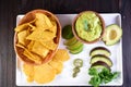 delicious Mexican cuisine guacamole, taco, tortilla, spicy Mexican chille Royalty Free Stock Photo