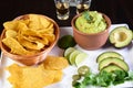 delicious Mexican cuisine guacamole, taco, tortilla, spicy Mexican chille Royalty Free Stock Photo