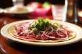 Delicious mexican tostadas. authentic and mouthwatering traditional dishes with fresh ingredients