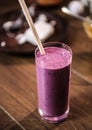 Delicious milkshake nutritious protein for breakfast Royalty Free Stock Photo