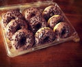 Mini doughnuts with frosty chocolate