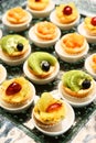 Mini fruit tarts Royalty Free Stock Photo