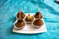 A delicious mini round ball chocolate homemade dessert