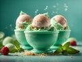 Delicious mint chocolate chip gelato ice cream is a refreshing and decadent with rich creamy gelato base