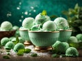 Delicious mint chocolate chip gelato ice cream is a refreshing and decadent with rich creamy gelato base