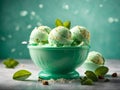 Delicious mint chocolate chip gelato ice cream is a refreshing and decadent with rich creamy gelato base