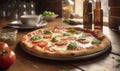 Margherita: A classic Italian pizza with a thin crust, tomato sauce, mozzarella cheese, and fresh basil.