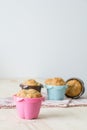 Delicious muffins on table Royalty Free Stock Photo