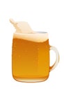 Delicious mug of fresh cold beer Royalty Free Stock Photo