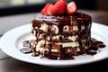 Delicious multi layered chocolate cake