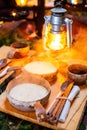 Delicious mushroom cream soup Royalty Free Stock Photo