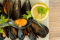 Delicious mussel dish