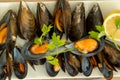 Delicious mussel dish