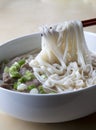 Delicious noodle soup