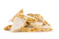 Delicious nougat. Royalty Free Stock Photo