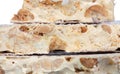 Delicious nougat typical sweet Christmas Royalty Free Stock Photo