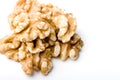 Delicious nutritious diet fresh walnuts isolated Royalty Free Stock Photo